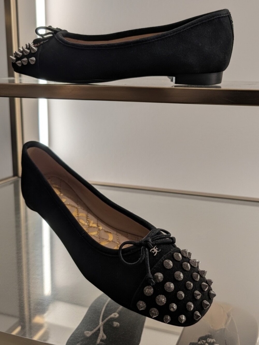 Sam Edelman Monet Spiked Ballerina Flats Women's Sz 5.5 🆕